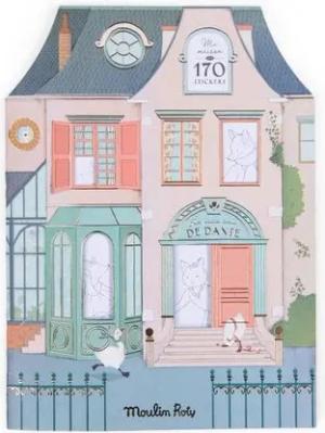 Moulin Roty Malvorlage Malbuch Tanzschule 170 Sticker Stickerbuch kreativ 22x30cm