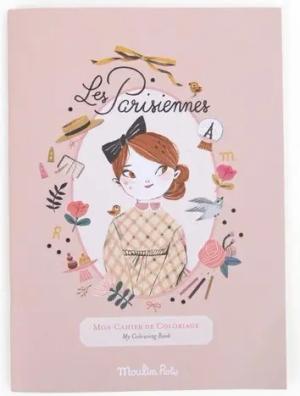 Moulin Roty Malvorlage Malbuch les Parisienne 20x28 cm 36 Seiten Ausmalbuch