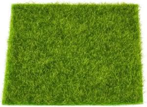 HobbyFun Bastelnaturmaterial Gras-Matte, 14 cm x 14 cm