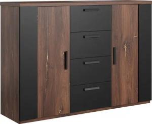 INOSIGN Schubkastenkommode Sigma, Breite 132 cm, moderne Schubladenkommode, Made in Europe, Kommode viel Stauraum, Einlegeböden verstellbar, Anrichte