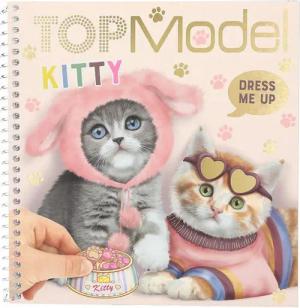 Depesche Malvorlage TOPModel Dress Me Up Stickerbuch KITTY Katzen oder Doggy Hunde
