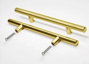 Prima-Online Möbelgriff Möbelgriff Küchengriff Schrankgriff mit Schrauben Gold 10-50cm