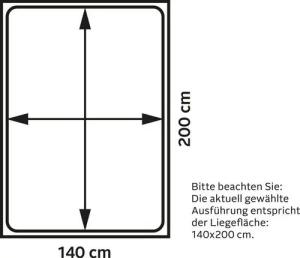 Ticaa Massivholzbett Rita, Doppelbett, aus Kiefer Massivholz, inkl. Rollrost