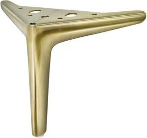 Prima-Online Möbelkufe Möbelfuß 4x Möbelfüße Metall möbelbeine Schrank Sofa Couch Messing
