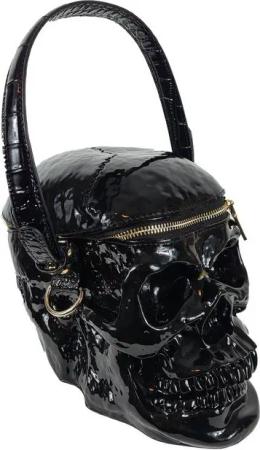 Einkaufszauber Handtasche Designer Handtasche Skull Totenkopf, Form wie ein Totenkopf