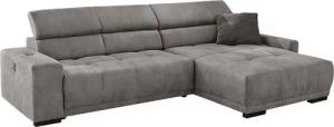 Jockenhöfer Gruppe Ecksofa Le Mans L-Form mit elektromotorischer Sitztiefenverstellung (30 cm), und induktiver Lademöglichkeit + USB A und C, verstellbare Kopfstützen