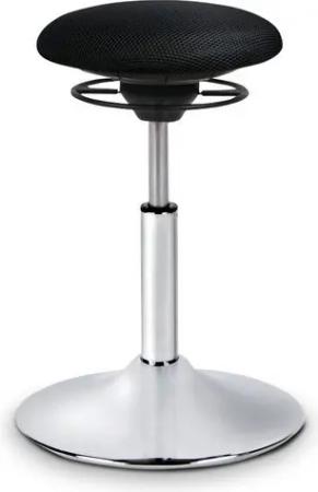 Balimo Sitzhocker CLASSIC - Gestell Silber gebürstet - Sitztrainer - Bewegungshocker