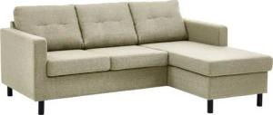 ATLANTIC home collection Ecksofa Tea L-Form, Ecksofa, frei im Raum stellbar und Recamiere beidseitig montierbar