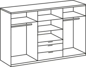 Wimex Kleiderschrank New York mit Spiegeltür