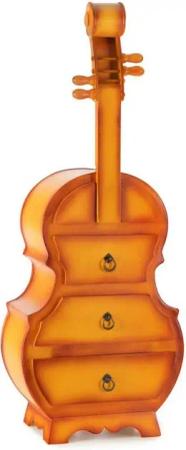 Stagecaptain Kommode SK-1013 Stradivino Schrankkommode (Rustikale Nachtkommode), Schubladenkommode mit 3 Schubkästen im Cello Design