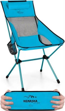 normani Campingstuhl Campingstuhl Nemaska, Ultraleichter XXL Outdoorstuhl Klappstuhl - Belastbarkeit: 150 kg
