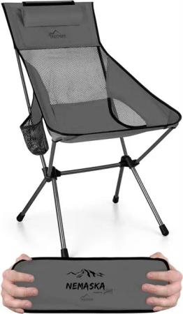 normani Campingstuhl Campingstuhl Nemaska, Ultraleichter XXL Outdoorstuhl Klappstuhl - Belastbarkeit: 150 kg