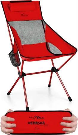 normani Campingstuhl Campingstuhl Nemaska, Ultraleichter XXL Outdoorstuhl Klappstuhl - Belastbarkeit: 150 kg