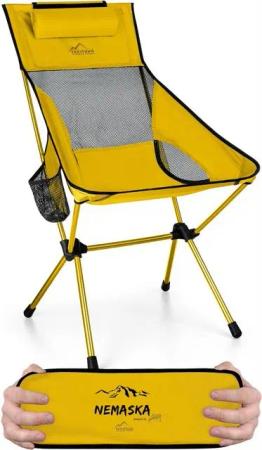 normani Campingstuhl Campingstuhl Nemaska, Ultraleichter XXL Outdoorstuhl Klappstuhl - Belastbarkeit: 150 kg
