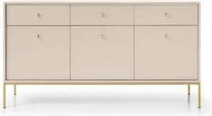 MOEBLO Kommode Melody III (Wohnzimmer, Esszimmer, Flur & Diele, Moderne Kommode Sideboard Schrank Highboard Goldene Türgriffe), (BxHxT): 154x39x83 cm