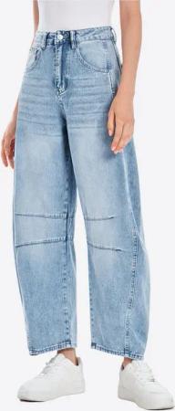 Imily Bela Boyfriend-Jeans Damen Weit geschnittene Knöchelhose (Packung, 1-tlg., 1per-Pack) Vintage