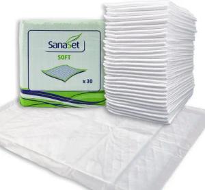 Inkontinenzauflage Inkontinenzauflage Inkontinenzunterlagen Einwegunterlagen Flocke 40x60 Farmeko, wasserdicht, trockene Oberfläche, Flocke, Flüssigkeit wird absorbiert