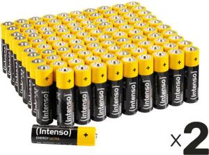 Intenso INTENSO Mignon-Batterie-Set Energy Ultra, AA LR06, Alkaline, 200 Stück Batterie
