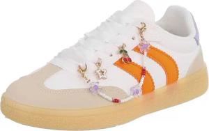 Ital-Design Damen Sneaker mit dekorativen Schnürsenkeln für Freizeit Sneaker (91117338) Flach Sneakers Low in Weiß