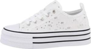 Ital-Design Komfort Sneaker mit erhöhter Sohle für Alltag & Freizeit Sneaker (85867638) Flach Sneakers Low in Weiß