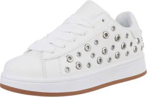 Ital-Design Modischer Sneaker mit hohem Komfort und Dämpfung Sneaker (89319296) Flach Sneakers Low in Weiß