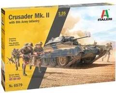 ITALERI 510006579 1:35 Crusader Mk.II mit Infanterie Figuren (5)