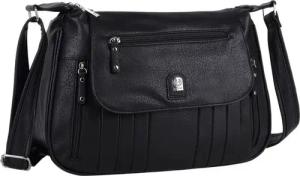 ITALYSHOP24 Schultertasche Damen Tasche Vintage Shopper Umhängetasche Crossbody Bürotasche Reise, Hobo Bag Crossover Leder Optik BodyBag Henkeltasche Beuteltasche