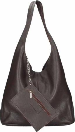 ITALYSHOP24 Shopper Made in Italy XL Damen echtes Leder Tasche Schultertasche Hobo Bag, Umhängetasche Workbag Businesstasche Ledertasche Beuteltasche Freizeit