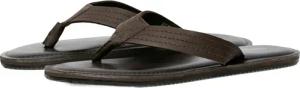 Jack And Jones - Herren Flipflops "Washton", Leder (Steinbraun)