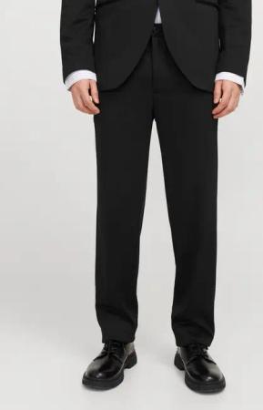 Jack & Jones Anzughose "JPRJAXON Businesshose mit mittlerer Bundhöhe" unifarben, modisch, slim fit, Materialmix