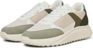 Jack & Jones Aspire Runner Polyurethan Herren Weiße Seetang / Bronzegrüne Sneakers