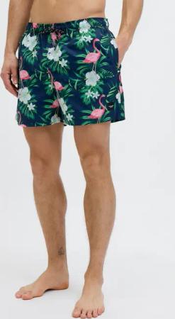 Jack & Jones Badeshorts "JPSTMAUI Badeshort mit Print und elastischem Bund für Komfort" gemustert, modisch, regular fit, Web