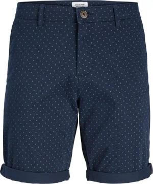 Jack & Jones Bermudashorts mit feinem Muster und Stretchanteil