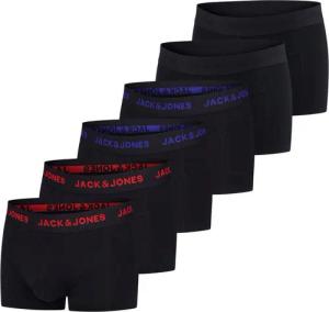 Jack & Jones Boxershorts Herren Retroshorts 6er Pack Basic Trunks (Vorteilspack, 6-St) Unterhosen mit Stretch