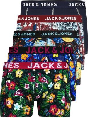 Jack & Jones Boxershorts Jacvel (5-St., 5er Pack) gute Passform durch elastische Baumwollqualität