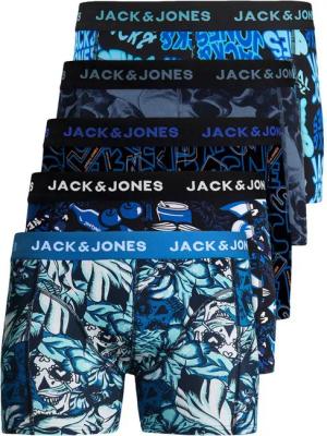 Jack & Jones Boxershorts Jacvel (5-St., 5er Pack) gute Passform durch elastische Baumwollqualität