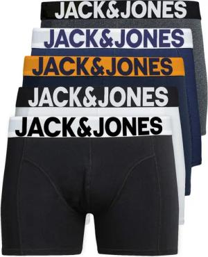 Jack & Jones Boxershorts Solid (5-St., 5er Pack) gute Passform durch elastische Baumwollqualität