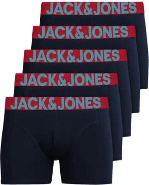 Jack & Jones Boxershorts Solid (5-St., 5er Pack) gute Passform durch elastische Baumwollqualität