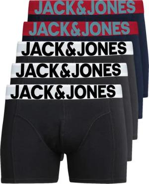 Jack & Jones Boxershorts Solid (5-St., 5er Pack) gute Passform durch elastische Baumwollqualität
