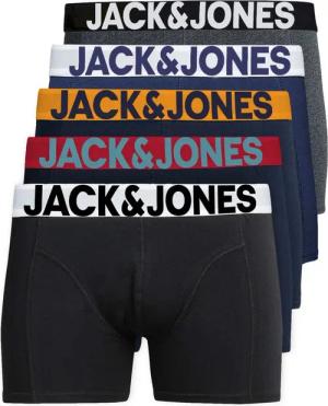 Jack & Jones Boxershorts Solid (5-St., 5er Pack) gute Passform durch elastische Baumwollqualität