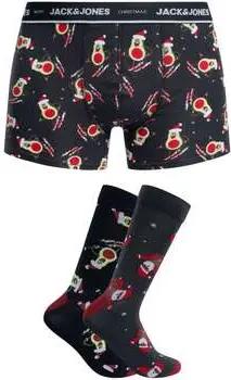 Jack & Jones  Boxershorts Xmas Avocado-Unterhosen und 2er-Pack Socken im Geschenkkarton