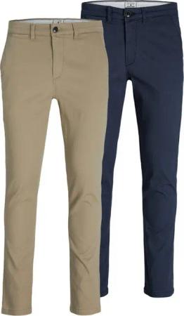 Jack & Jones Chinohose SLIM FIT MARCO 2PCS (Packung, 2-tlg., 2er-Pack)