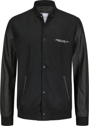 Jack & Jones College-Bomberjacke mit Kunstleder-Ärmeln