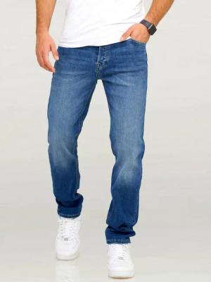 Jack & Jones Comfort-fit-Jeans JJIMIKE JJARIS im Used-Look mit Stretchanteil Herren Mike Jeans Comfort Fit Hose