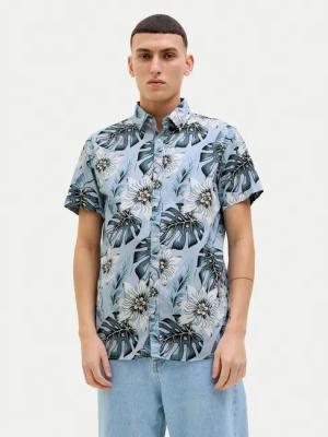 Jack & Jones Hemd Hawaii 12269137 Himmelblau Comfort Fit