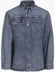 Jack & Jones  Hemdbluse 12252698 SCOTT OVERSHIRT-BLUE DENIM