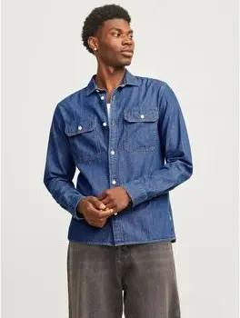Jack & Jones  Hemdbluse 12269262 TRAVIS-MEDIUM BLUE DENIM