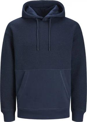 Jack & Jones Herren Hoodie Kapuzenpullover JCOBLACK STRUCTURE- Relaxed Fit