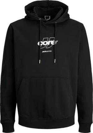 Jack & Jones Herren Hoodie Kapuzenpullover JCOCLUB FRONT PRINT SWEAT HOOD - Relaxed Fit