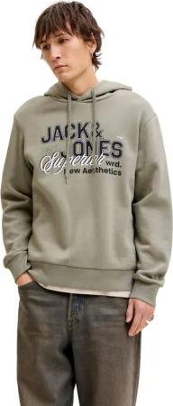 Jack & Jones Herren Hoodie Kapuzenpullover JJELOGO SWEAT HOOD 2 COL - Regular Fit